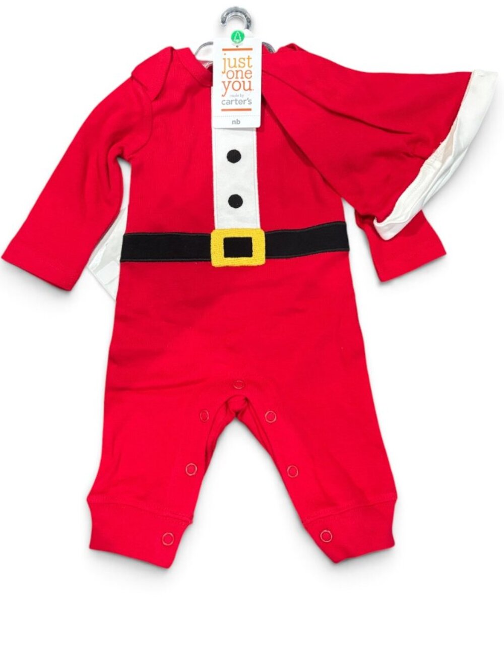 NWT Carter’s Just One You Baby Santa Suit & Hat Christmas Coverall Jumpsuit
